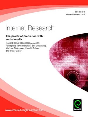 cover image of Internet Research, Volume 23, Issue 5